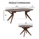 preview thumbnail 2 of 11, Furniture of America Abigail V Mid-Century Modern Walnut Handfinished Extendable 79-inch Dining Table with Butterfly Leaf