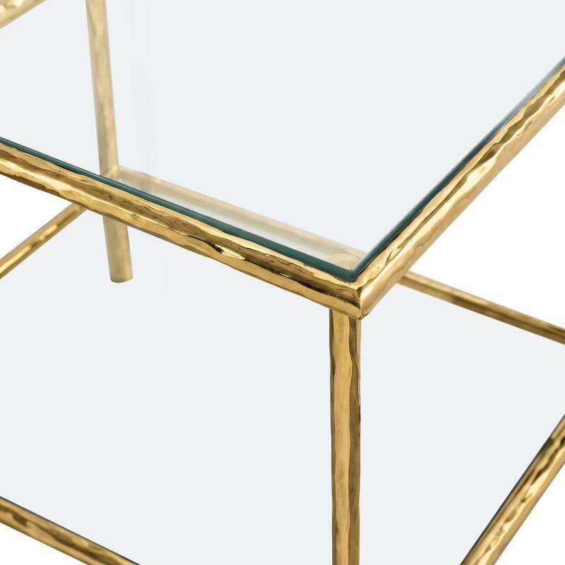 Furniture of America Zayen Modern 3-Piece Upholstered Queen Size Hammered Metal Platform Bedroom Set with Nightstand and Bench