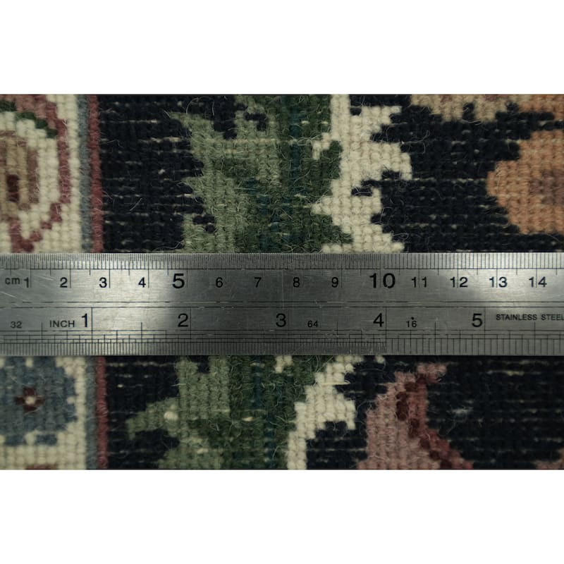 Hand Knotted Oriental 100% Wool Carpet Traditional All-Over Beige & Ivories Kashan Area Rug - 11' 10'' X 9' 0''