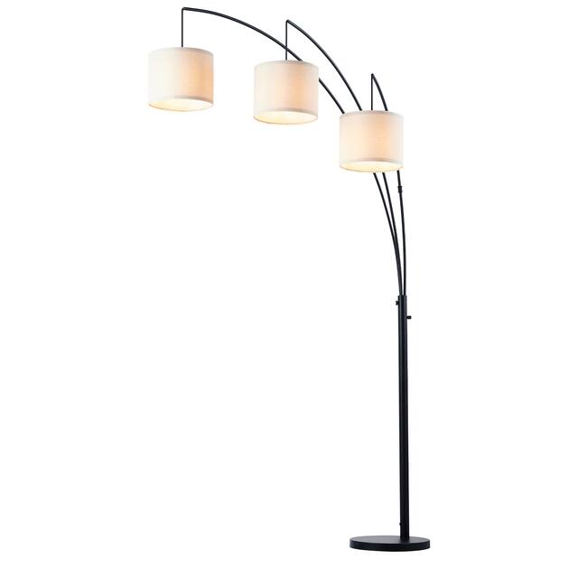 CO-Z 83-Inch Modern 3 Light Arched Tree Floor Lamp - Black - Black