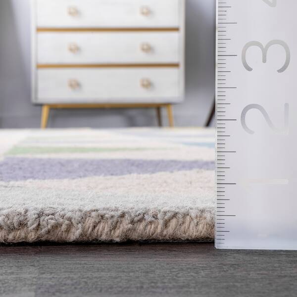 dimension image slide 5 of 6, Nuloom Bianca Triangles Area Rug