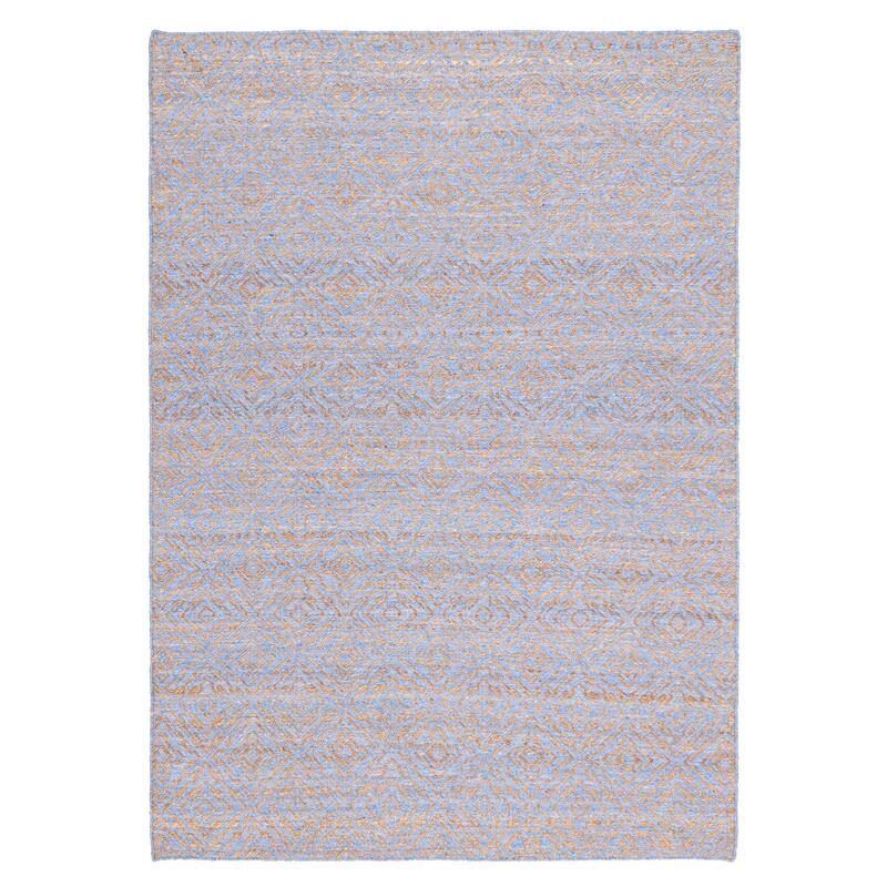 ECARPETGALLERY Flat-Weave Palas Denizli Blue, Tan Kilim - 5'4 x 7'4