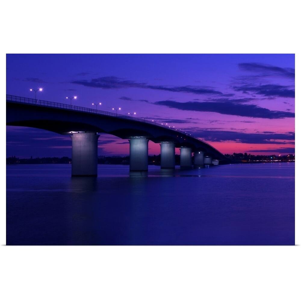 "John Ringling Causeway Bridge, Sarasota, Florida" Poster Print - Multi