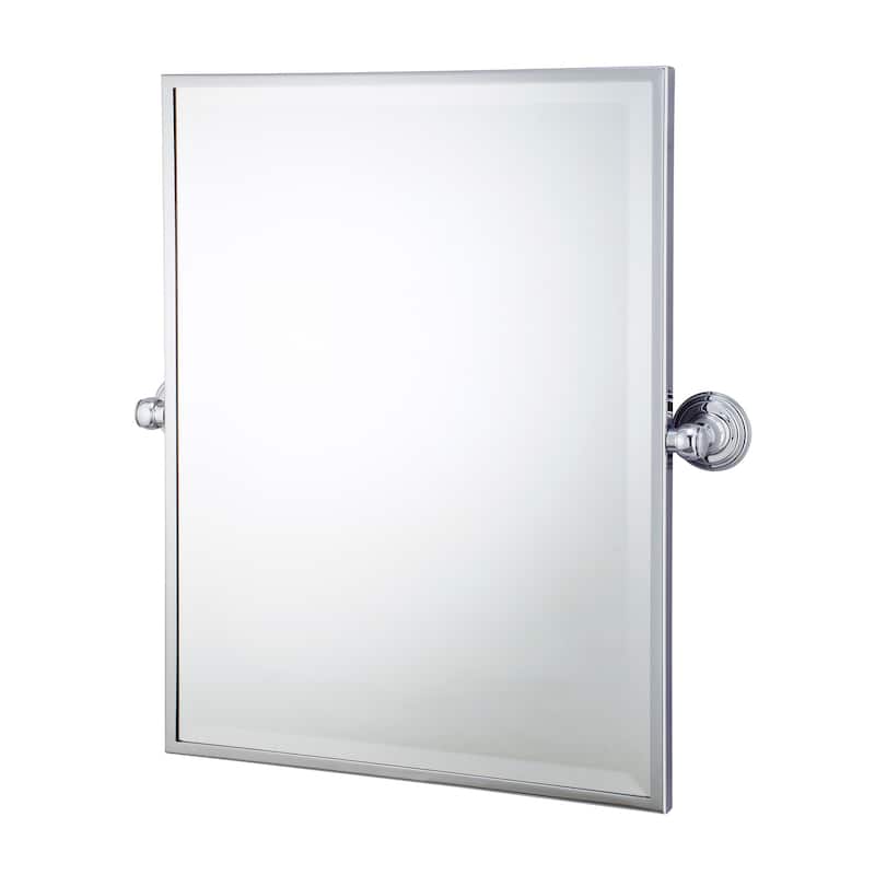 Metal Retangular Mirror 18" X 24" - Chrome