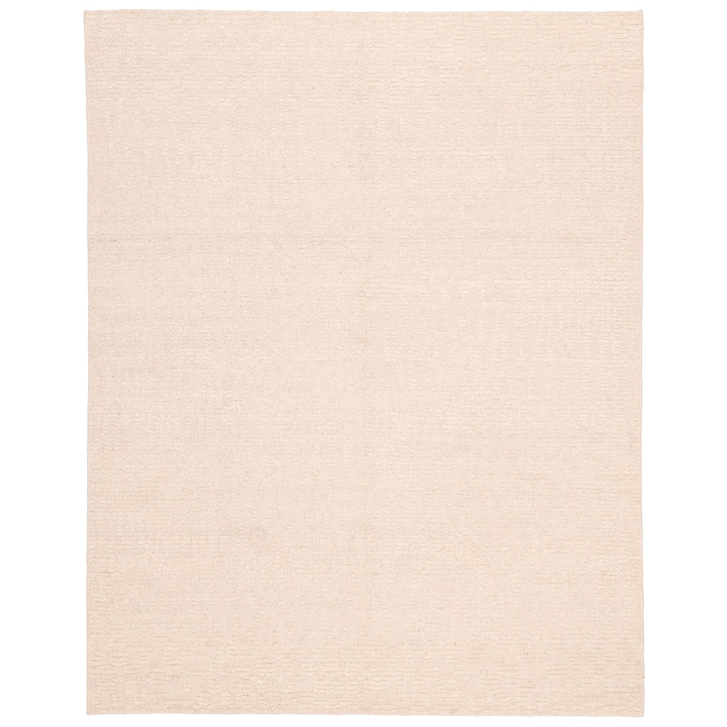 ECARPETGALLERY Hand-knotted Looma Ivory Wool Rug - 7'10 x 9'11