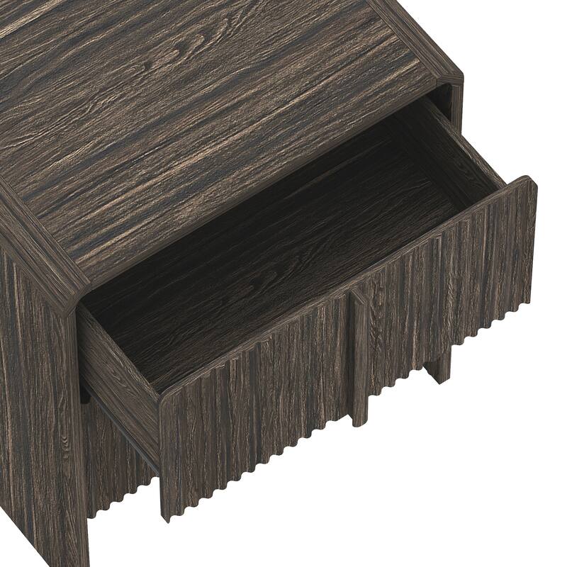 Novara 22 In 2 Drawer Bedroom Nightstand