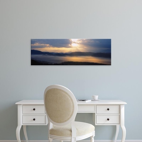 Easy Art Prints Panoramic Images's 'Mountains at sunrise, Great Smoky Mountains National Park, Tennessee' Canvas Art