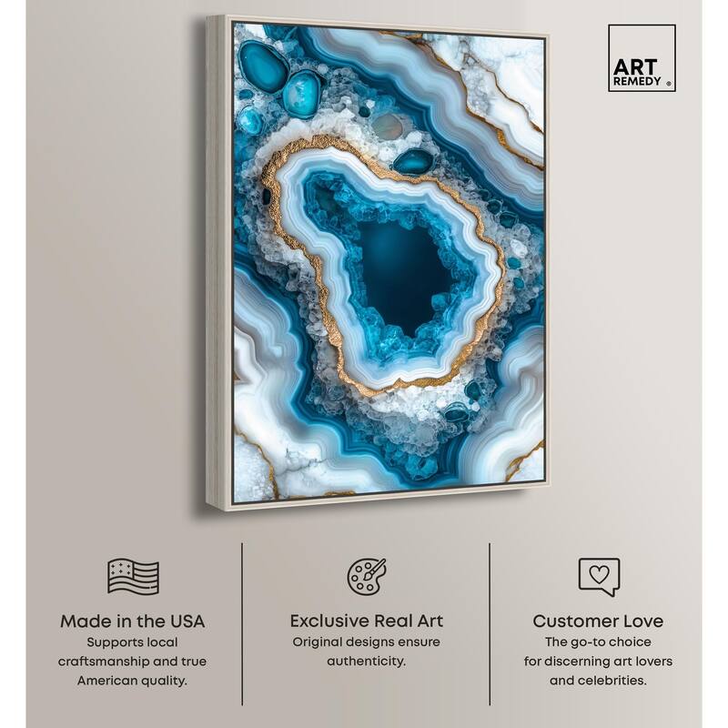Gilded Geode Eye I Canvas by Art Remedy