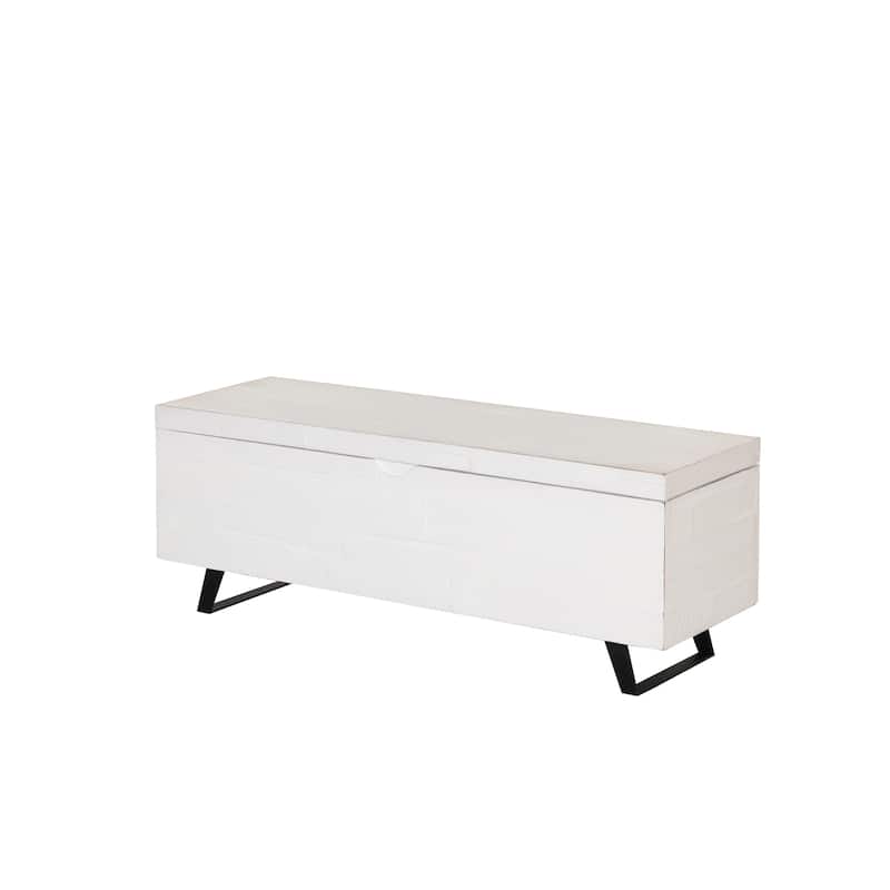 Broadmore 46-inch Acacia Wood Storage Bench