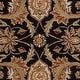 preview thumbnail 7 of 7, Hand-Tufted Alton Floral Wool Black Runner - 2' 3" x 8'