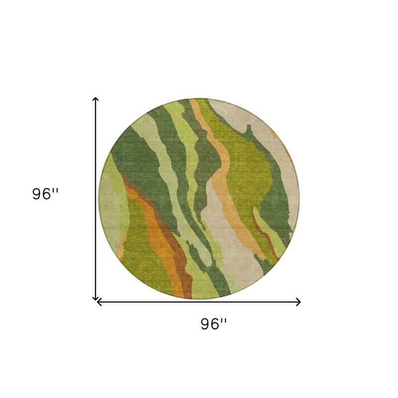 HomeRoots Abstract Transitional Rectangle Outdoor Rug
