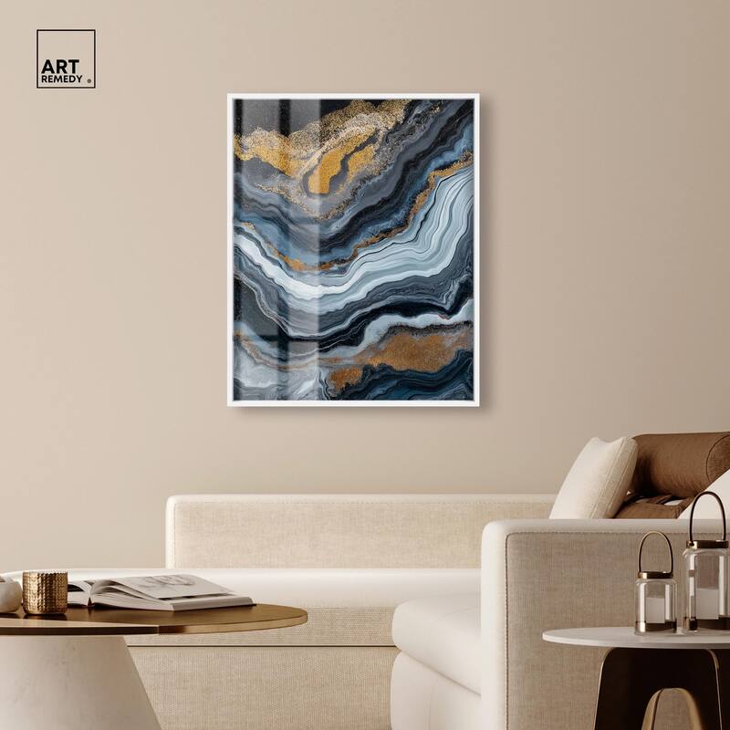 Acrylic Flow II Shadowbox by Art Remedy