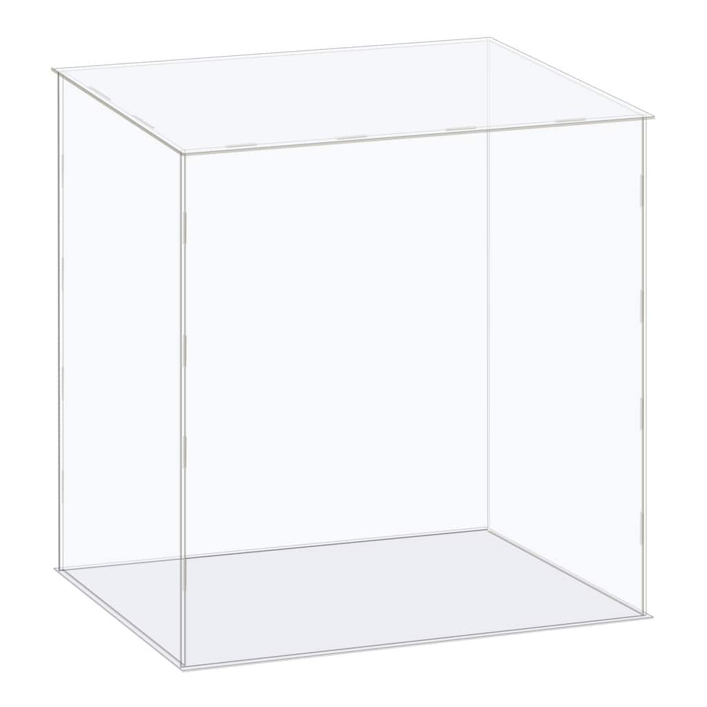 Display Case Box Acrylic Box Transparent Showcase 41x26x41cm for Collectibles