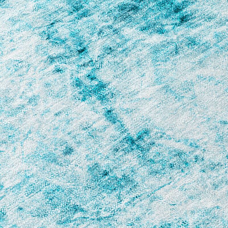Machine Washable Indoor/ Outdoor Abstract Solid Chantille Rug