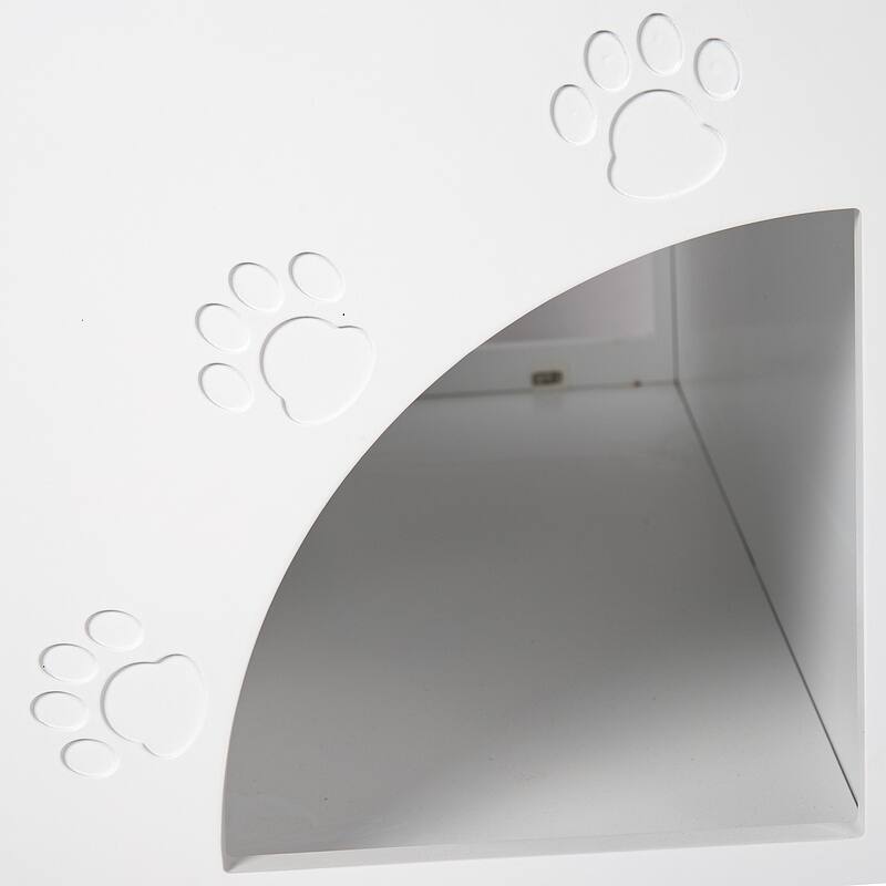 Cat Litter Box Enclosure with Scratch Pad