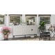 preview thumbnail 4 of 13, Server Cabinet Kitchen Buffet Accent Cabinet Sideboard Bookcase Grey - 63"X15.7"X31.9"