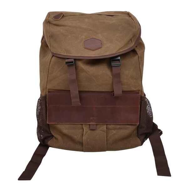mens tan backpack