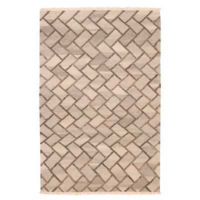 Ankara FW Grey Kilim 5'1" x 8'0" - 5'1 x 8'0