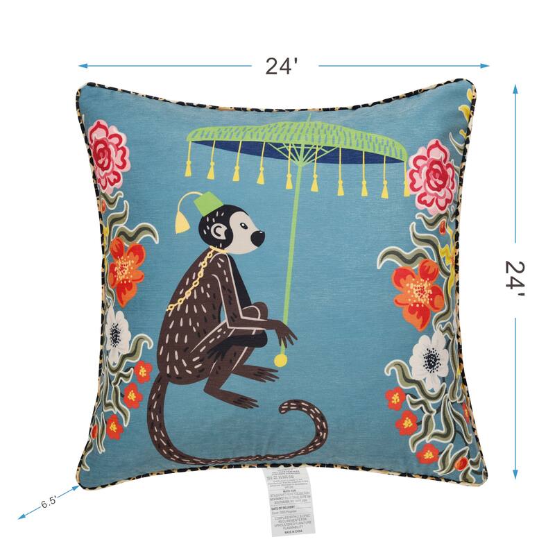 StyleCraft Maharaja Monkey Left Side Throw Pillow