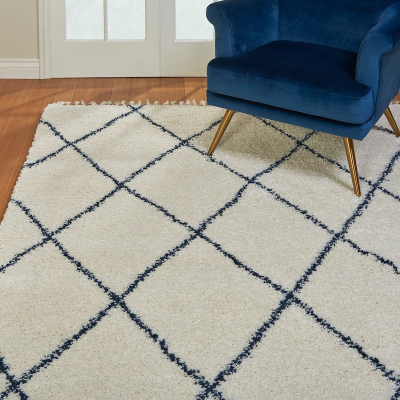 Gertmenian Zurich Modern Bohemian Plush Soft 2" Polypropylene Shag Area Rug
