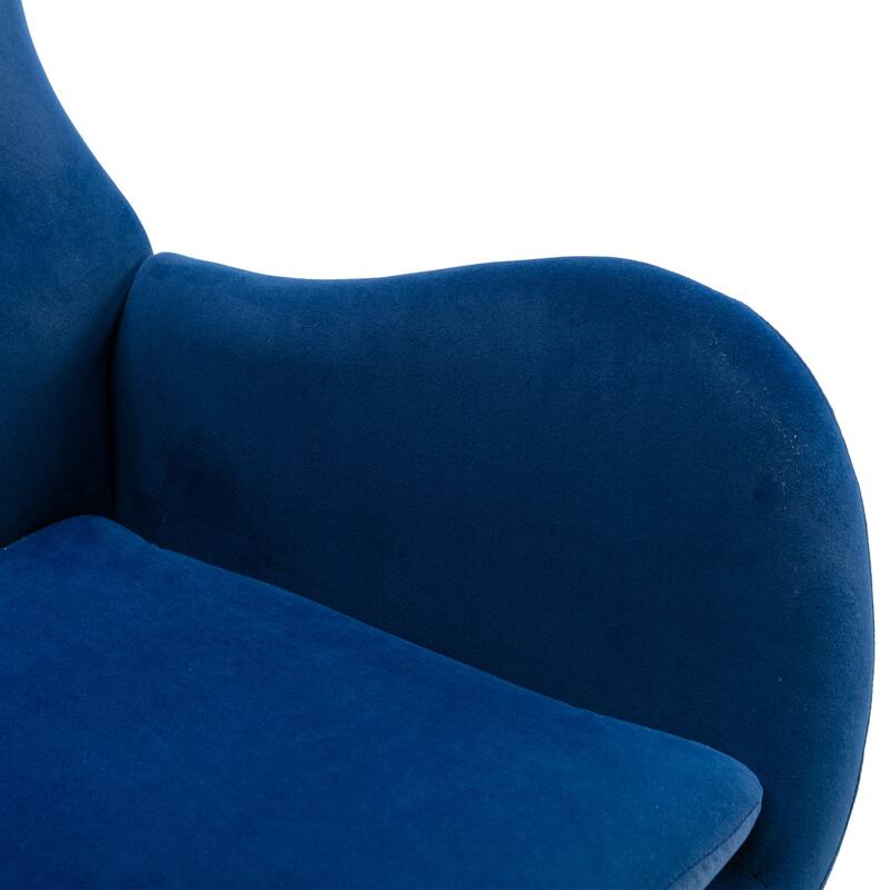 Rocking Chair With High Backrest And Armrests