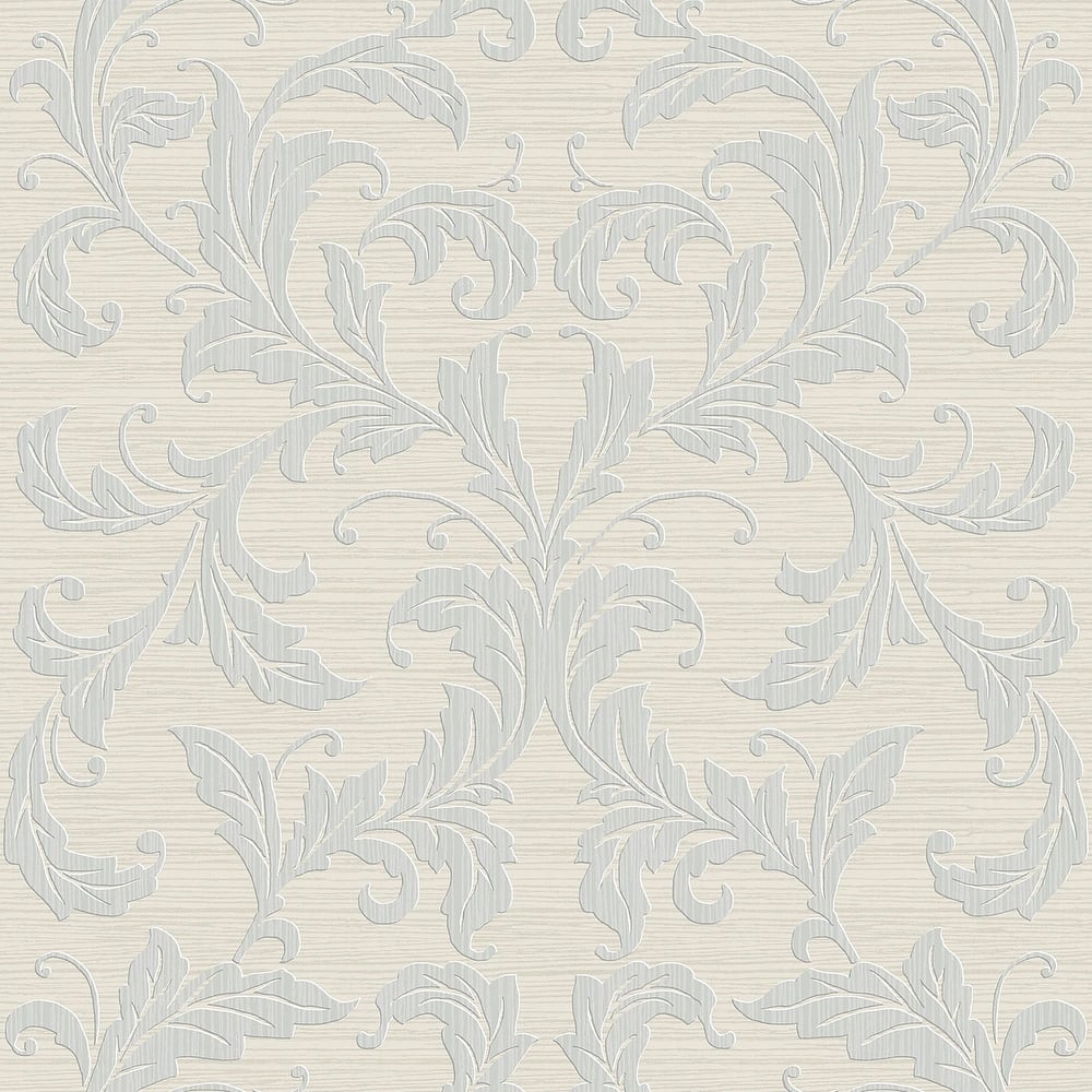 Galerie Wallcoverings Nordic Elements Embossed Linear Damask Non-woven Matte Wallpaper Roll
