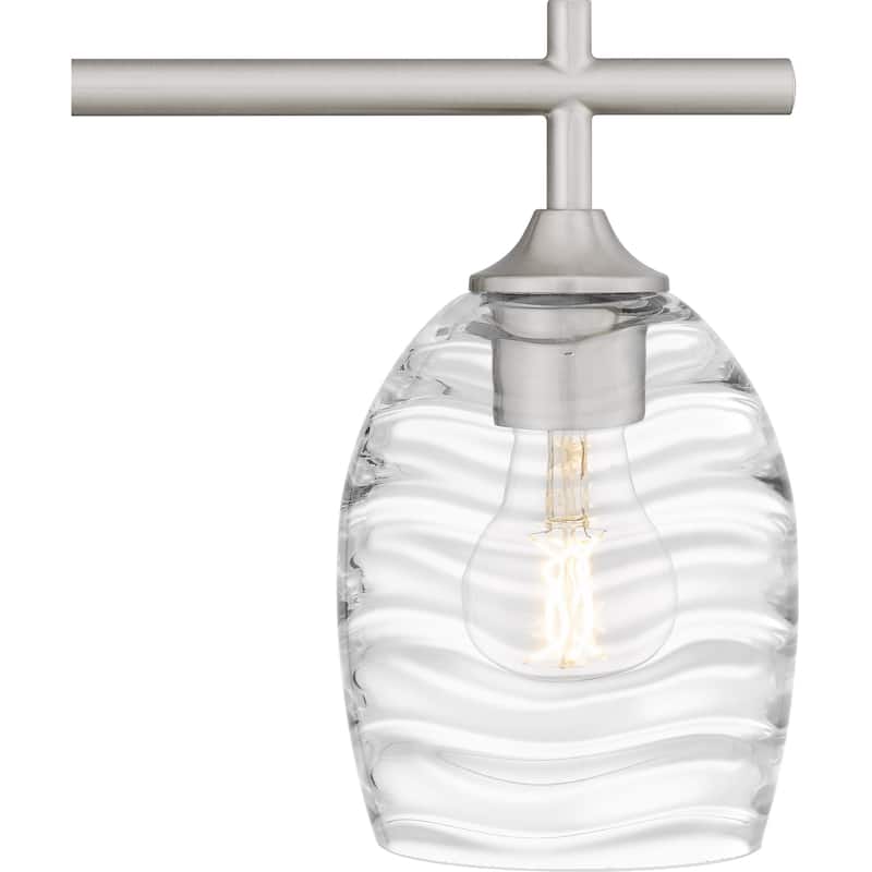 Lucy 3-Light Brushed Nickel Bath Light