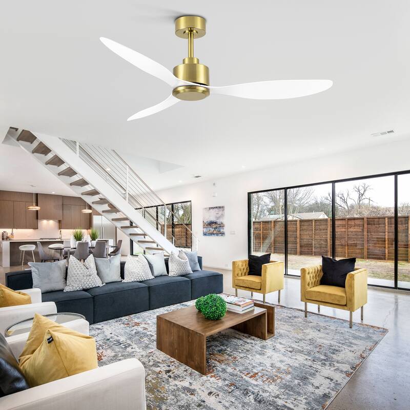 42/52-in 3-Blade Propeller Ceiling Fan with Remote without Light