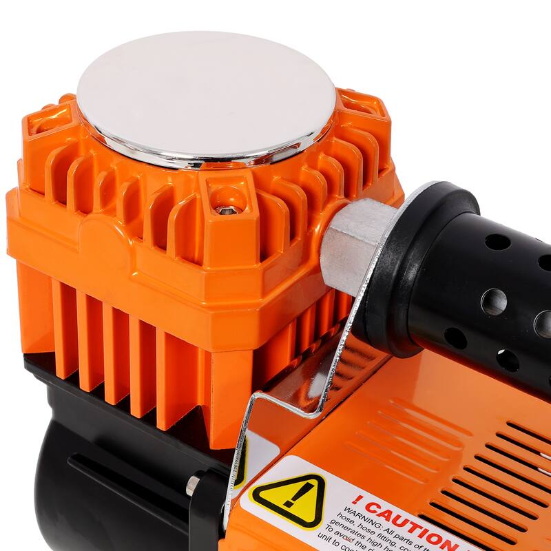 12V Heavy Duty Air Compressor,Tire Inflator with Pressure Gauge, Max 150 PSI,Tire Inflator Air Pump for Car, SUV, RV, Truck