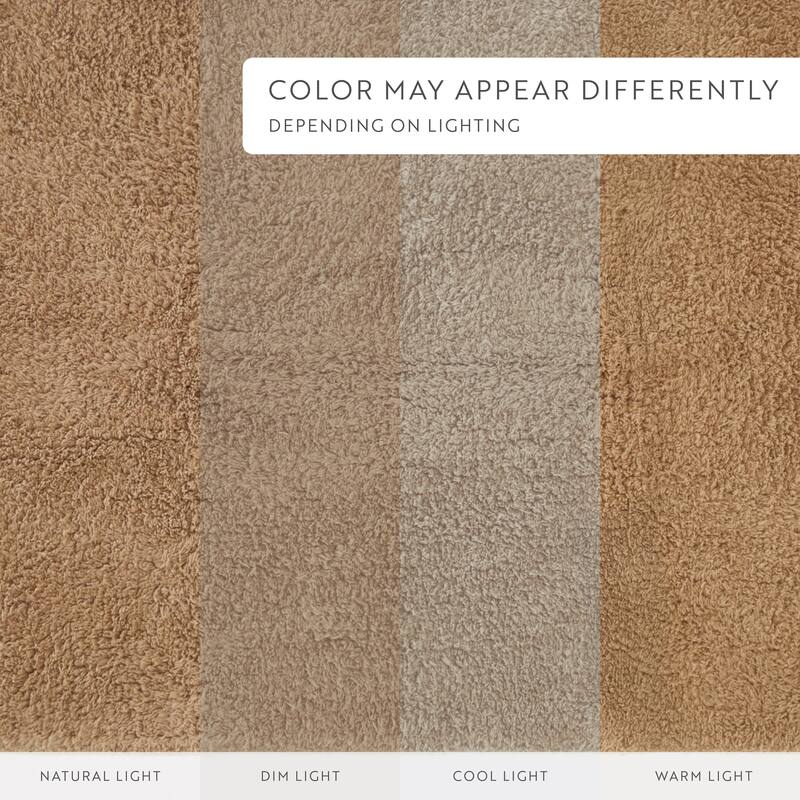 Becky Cameron 100% Cotton Reversible Solid Bath Mat