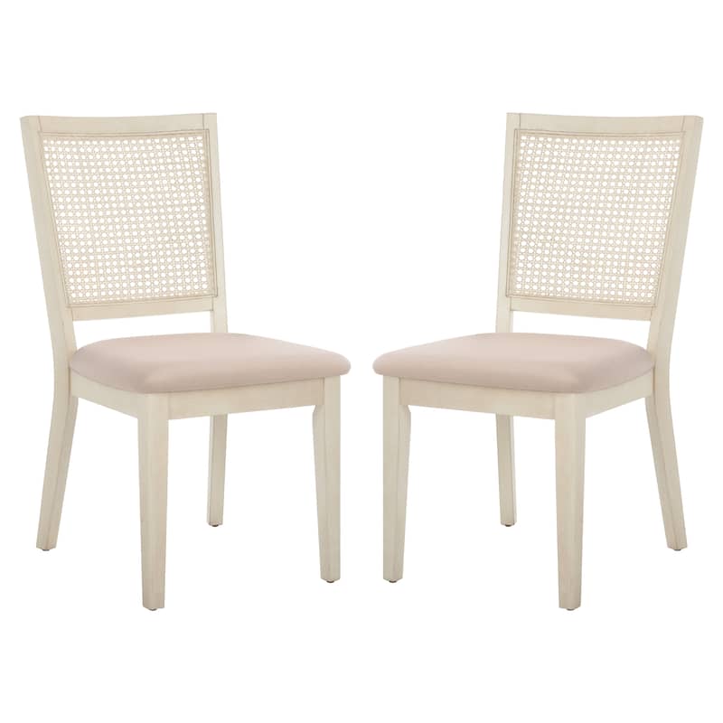 SAFAVIEH Elia Farmhouse Dining Chair (Set of 2) - 20 In. W x 23 In. D x 37 In. H - 20Wx23Dx37H