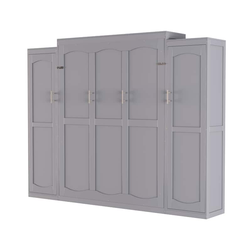 Full Murphy Bed with Wardrobes & Shelves