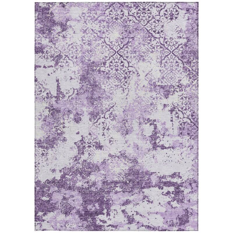 HomeRoots Floral Transitional Rectangle Outdoor Rug