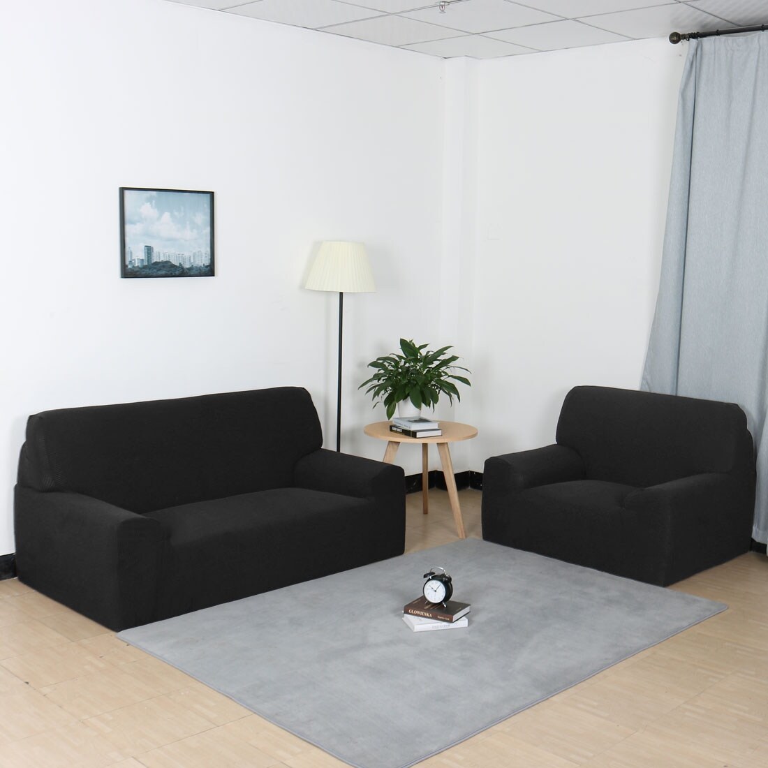 Shop Unique Bargains Stretch Sofa Slipcover 68 86 Inches Sofa 3seater 68 X 86 Overstock 25557810 Yellow Spot Treat Spandex