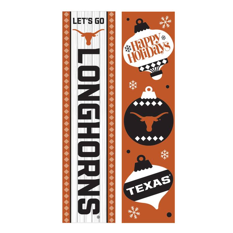 47" Double Sided Seasonal Porch Leaner, University of Texas - 47" x 11.25"