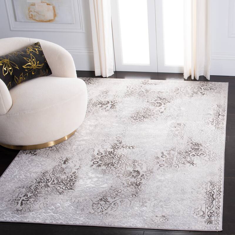 SAFAVIEH Orchard Lera Vintage Distressed Rug - 5'5" x 7'7" - Grey/Light Grey