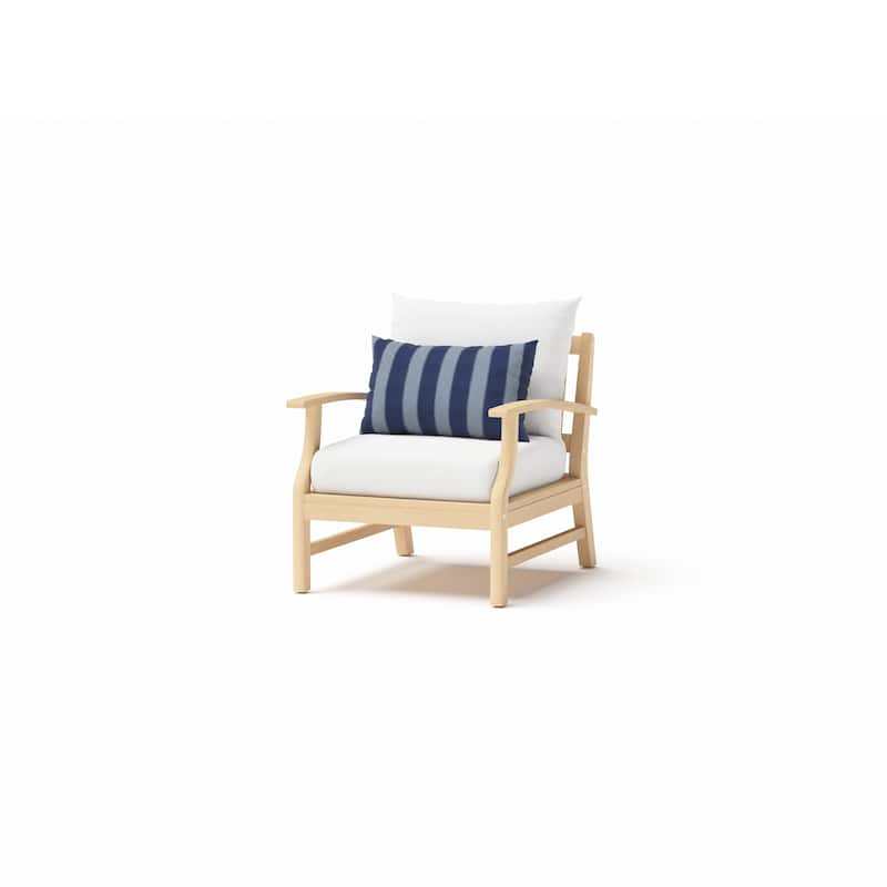 Kooper 5 Piece Sunbrella Outdoor Patio Club Chair And Ottoman Set