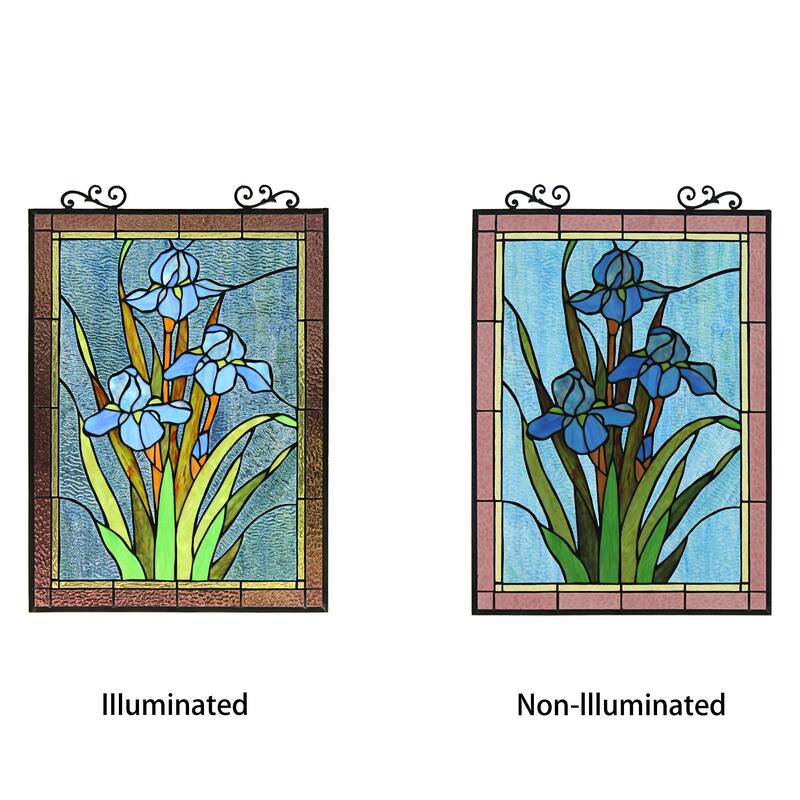 Floral Design Window Panel/ Suncatcher