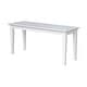 preview thumbnail 28 of 34, Shaker Style Bench - 39" x 14" - 39" x 14" White