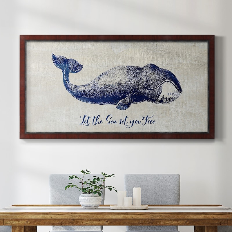 Let The Sea Set You Free Premium Framed Canvas- Ready to Hang