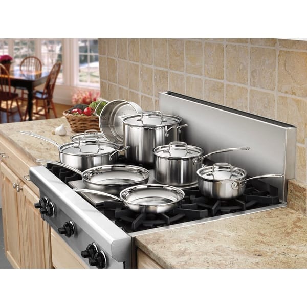 Cuisinart MultiClad Pro 7-piece Tri-Ply Stainless Steel Cookware
