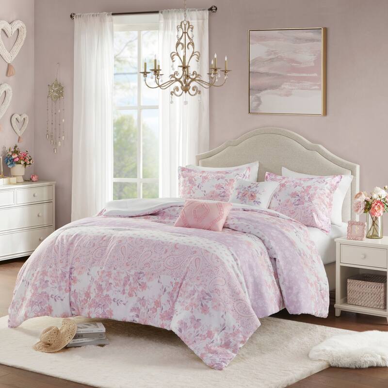 Intelligent Design Elodie Floral Paisley Comforter Set