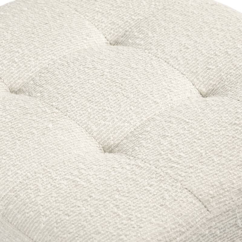 Adeco Bonded Leather Square Tufted Cubic Cube Storage Ottomans