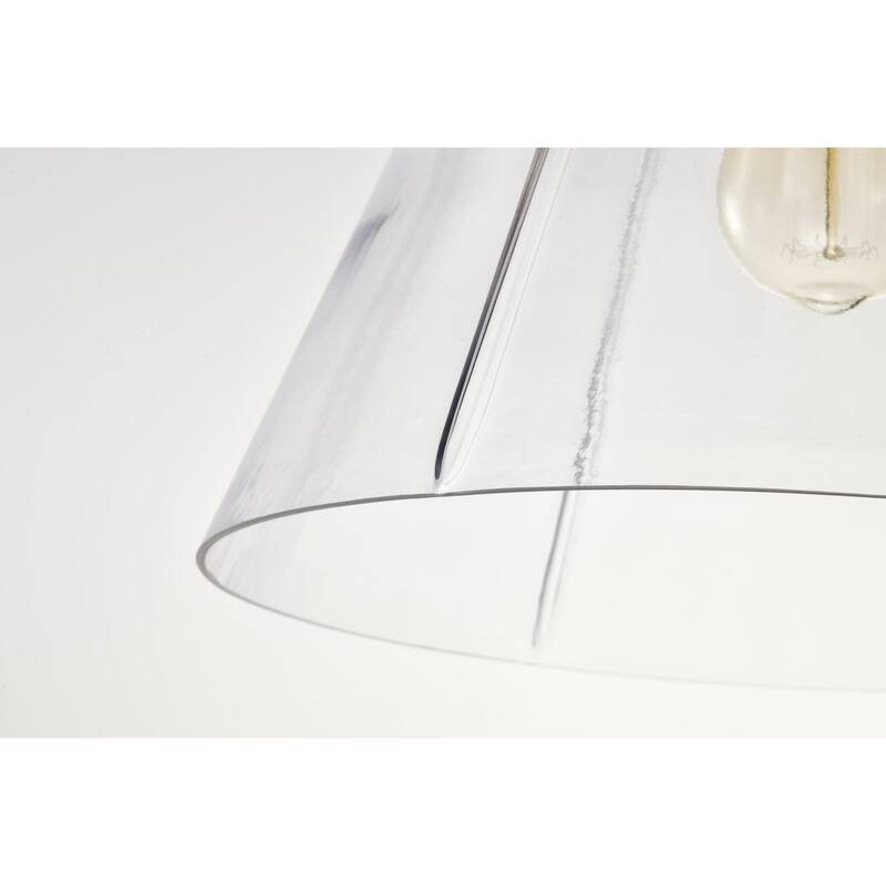 Gianna 1 Light Medium Pendant Brushed Nickel Finish Clear Glass - Brushed Nickel