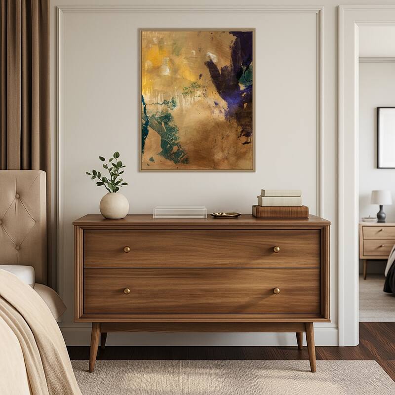 Amber Haze No. 1 by Sisa Jasper Framed Canvas Wall Art Print