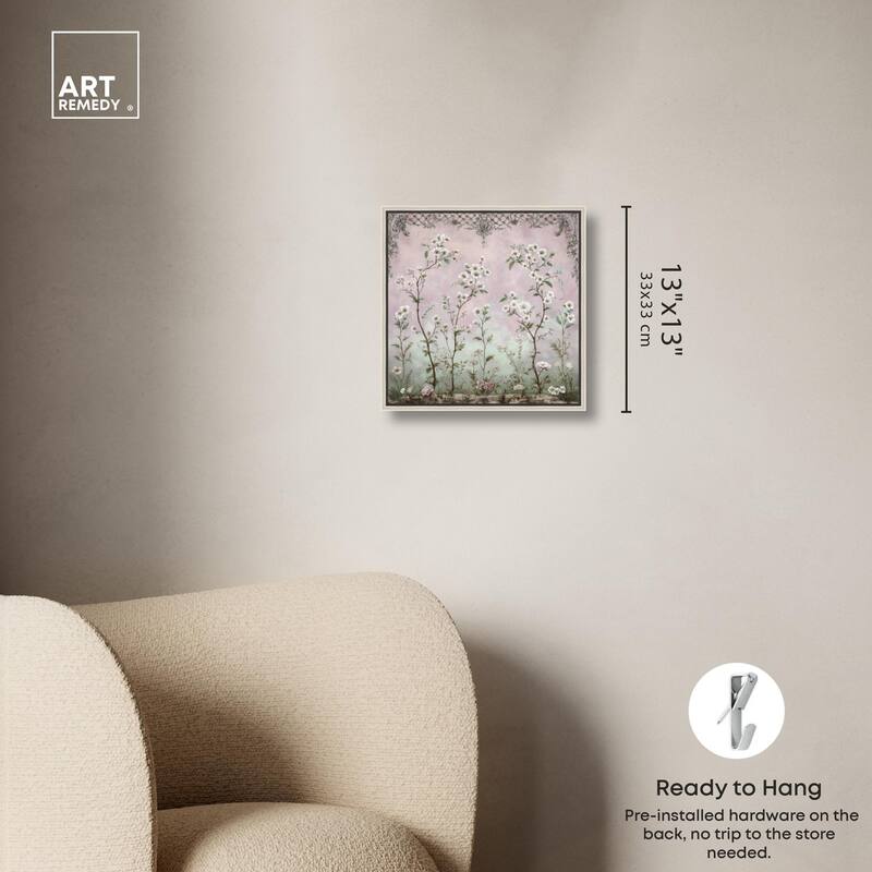 Floral Frieze in Fade Canvas by Art Remedy