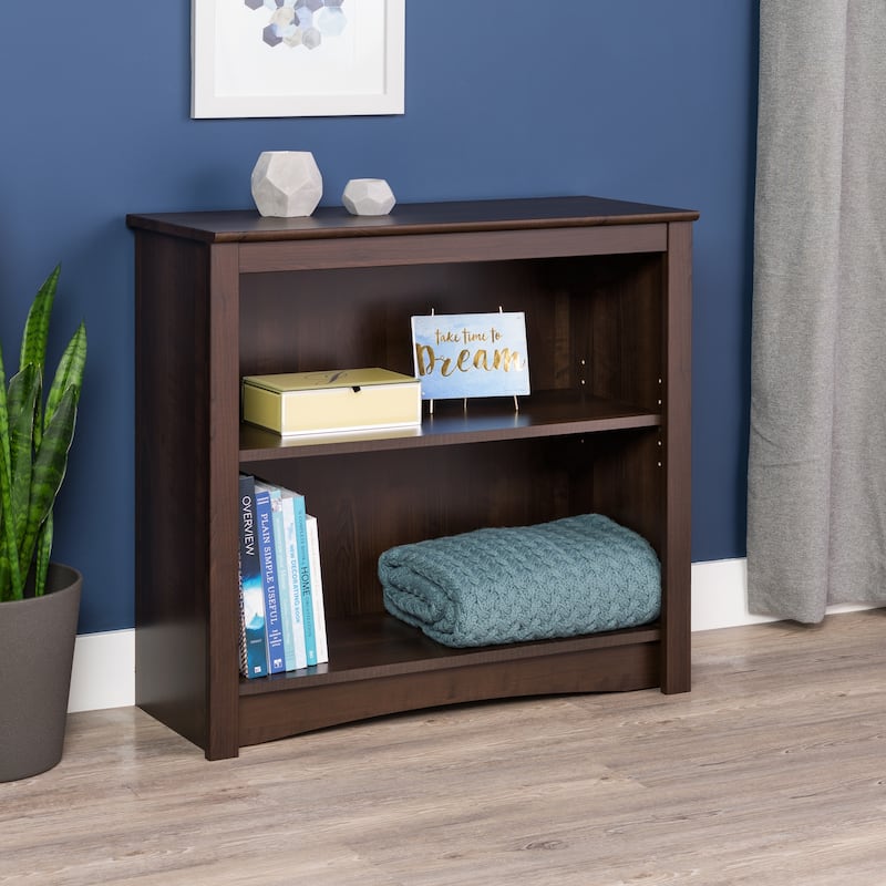 2-shelf Bookcase - 31.5" W x 29" H x 13" D