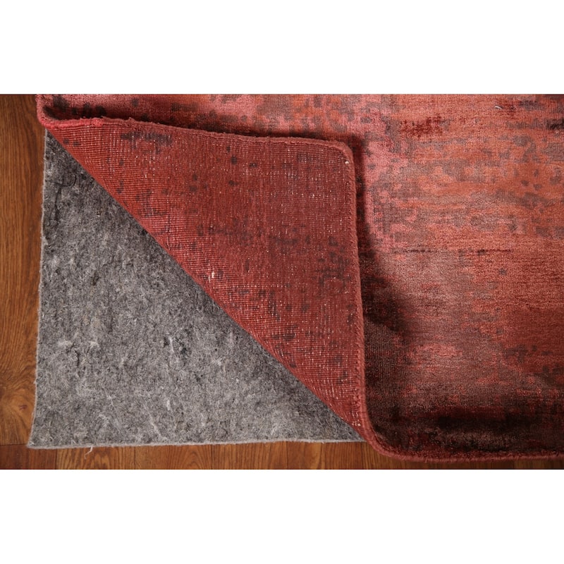 All-Over Abstract Modern Area Rug Handmade Wool Carpet - 5'0"x 8'1"