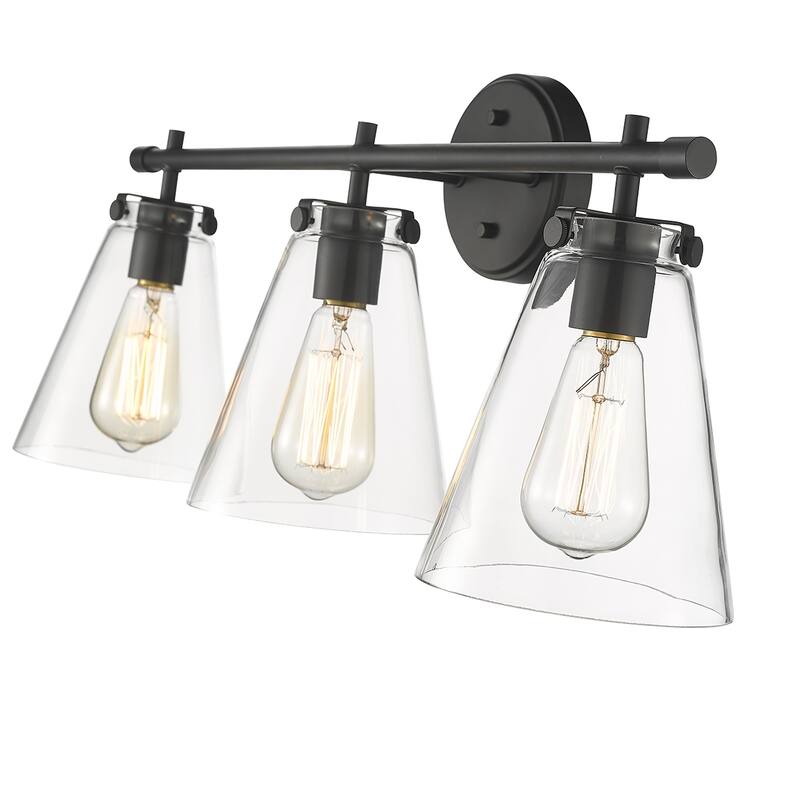 Aliza Vanity Light Matte Black - Matte Black - 3 Light