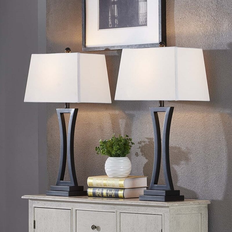 Maxax 30.75" Bedside Table Lamp Set (Set of 2)